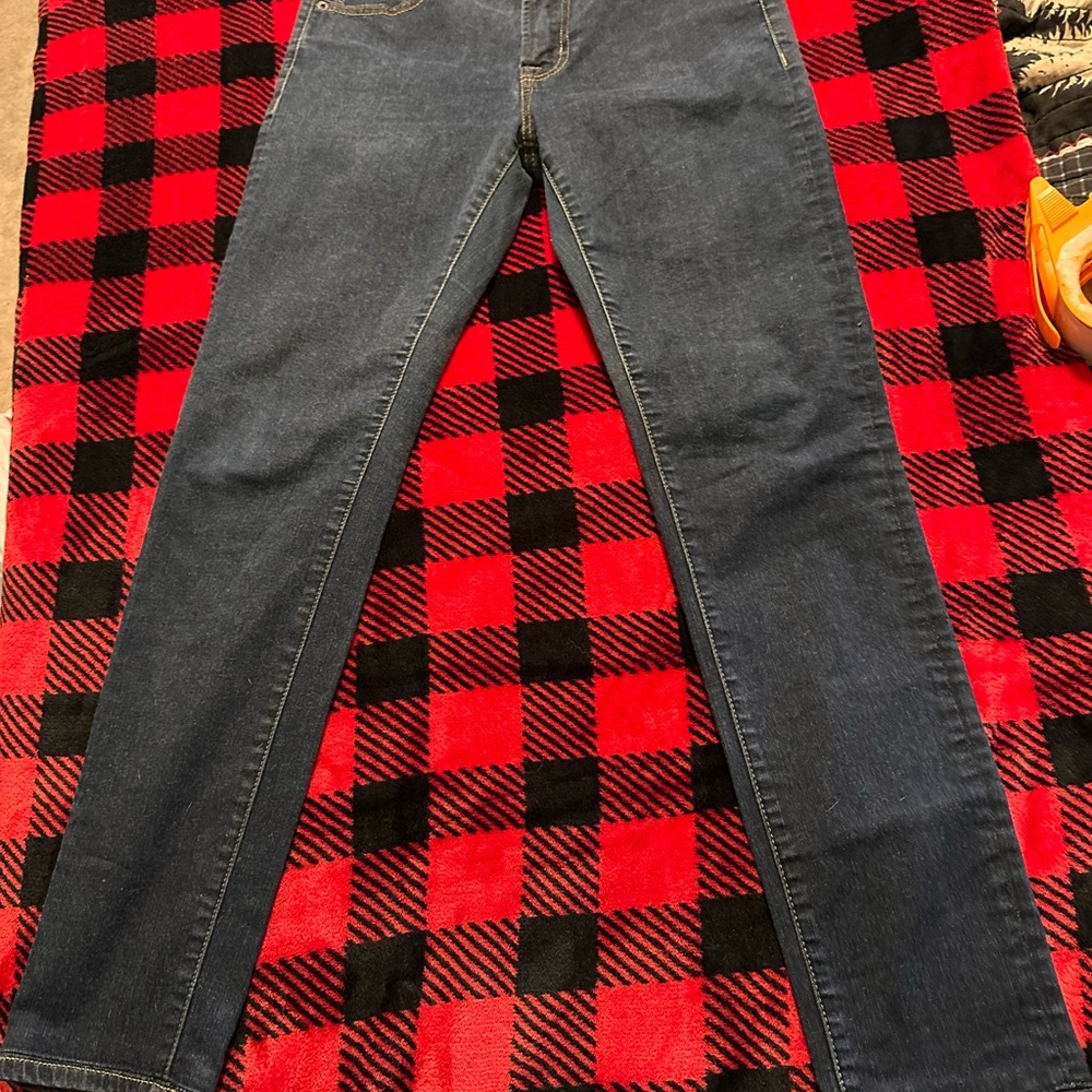 American Eagle Outfitters Super skinny Dark Blue Straight Leg Jeans